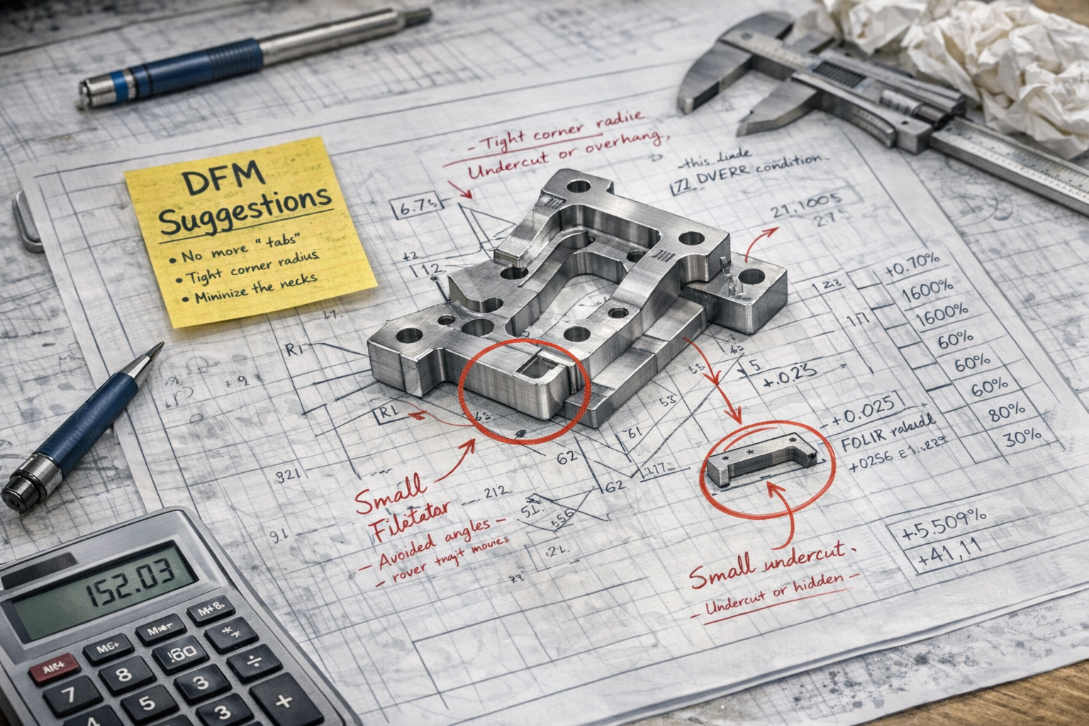 Design for manufacturing support